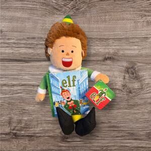 Elf Buddy the Elf Plush Doll with Hardcover Book Quirk Christmas Movie Toy